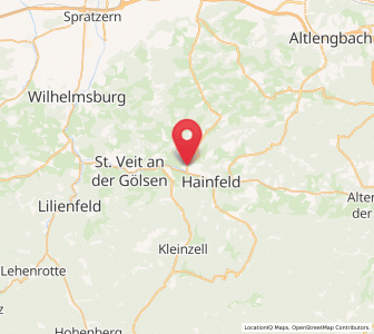 Map of Rohrbach an der Gölsen, Lower Austria