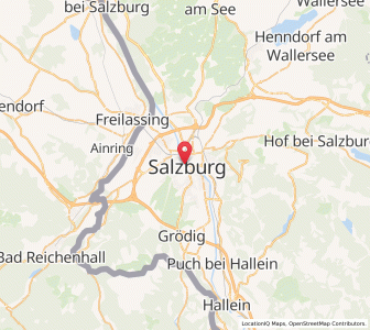 Map of Salzbourg, Salzburg