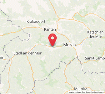 Map of Sankt Georgen ob Murau, Styria