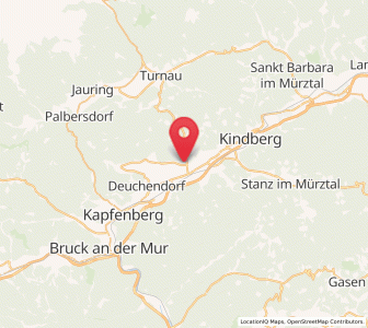 Map of Sankt Lorenzen im Mürztal, Styria