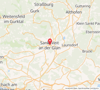 Map of Sankt Veit an der Glan, Carinthia