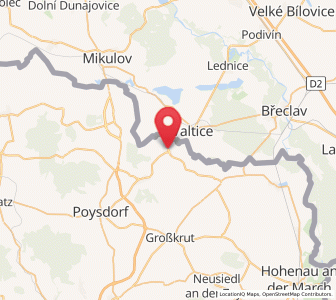 Map of Schrattenberg, Lower Austria
