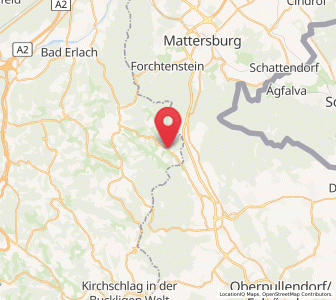 Map of Schwarzenbach, Lower Austria
