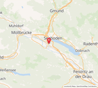 Map of Spittal an der Drau, Carinthia