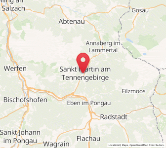 Map of St. Martin of Tennengebirge, Salzburg