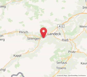 Map of Tobadill, Tyrol