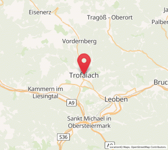 Map of Trofaiach, Styria