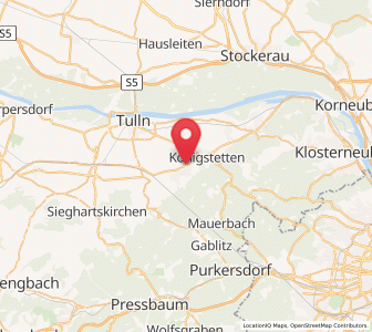 Map of Tulbing, Lower Austria