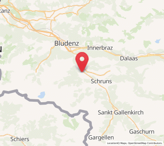 Map of Vandans, Vorarlberg