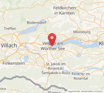 Map of Velden am Wörthersee, Carinthia