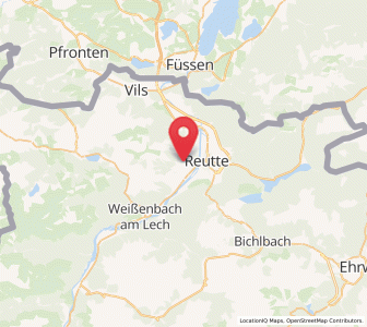 Map of Wängle, Tyrol