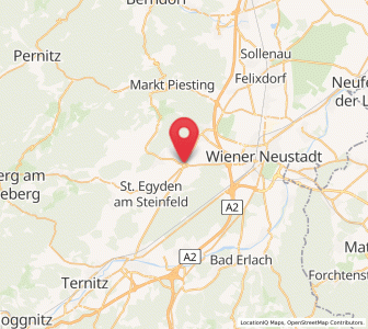 Map of Weikersdorf am Steinfelde, Lower Austria