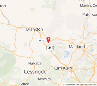 Map of Allandale, New South Wales