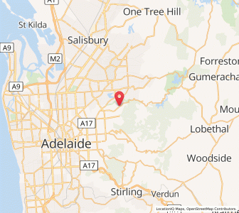 Map of Athelstone, South Australia