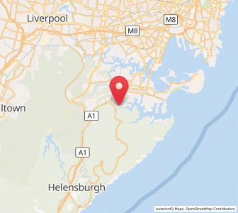 Map of Audley, New South Wales