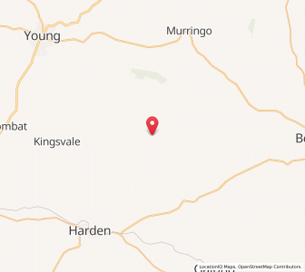 Map of Bawang, New South Wales