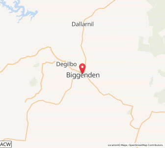 Map of Biggenden, Queensland