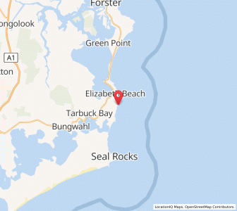 Map of Blueys Beach, New South Wales
