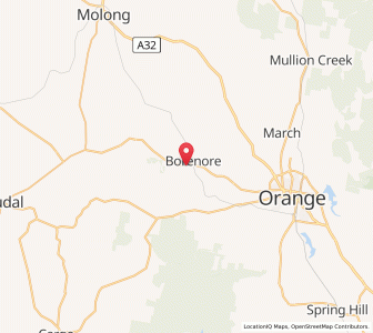 Map of Borenore, New South Wales