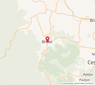 Map of Broke, New South Wales