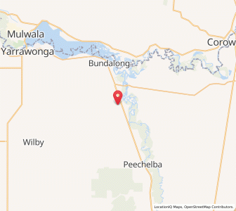 Map of Bundalong South, VictoriaVictoria