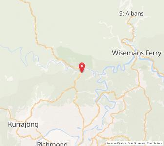 Map of Colo, New South Wales