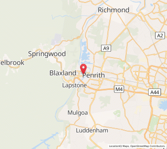 Map of Emu Plains, New South Wales