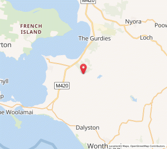Map of Glen Forbes, VictoriaVictoria