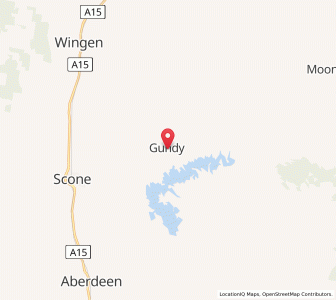 Map of Gundy, New South Wales