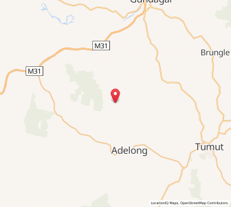Map of Gwalia, New South Wales