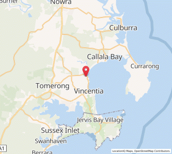 Map of Huskisson, New South Wales