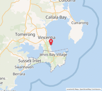 Map of Hyams Beach, New South Wales