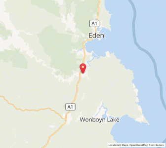 Map of Kiah, New South Wales
