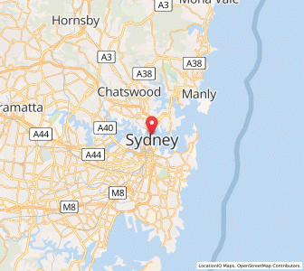 Map of Kirribilli, New South Wales