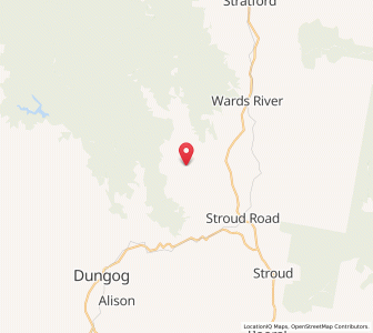 Map of Monkerai, New South Wales