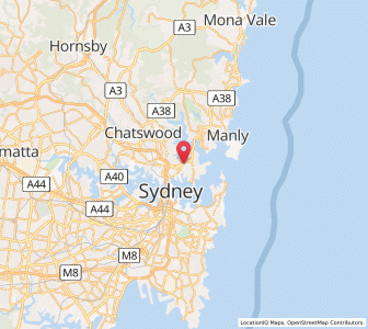 Map of Mosman, New South Wales