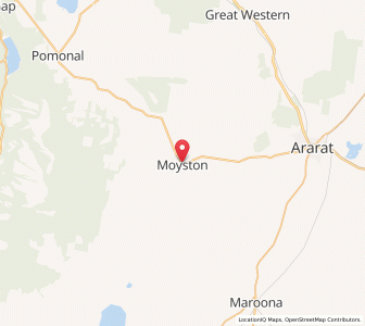 Map of Moyston, VictoriaVictoria