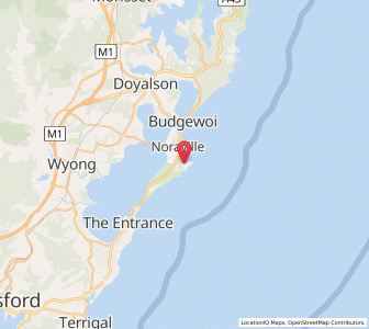 Map of Norah, New South Wales