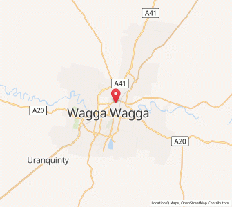 Map of North Wagga, New South Wales