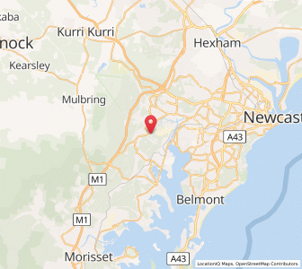 Map of Rhondda, New South Wales