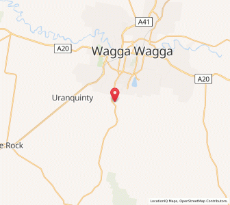 Map of Rowan, New South Wales