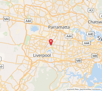Map of Villawood, New South Wales