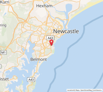 Map of Whitebridge, New South Wales