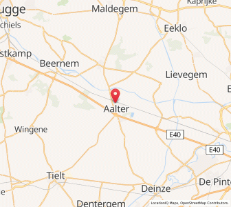 Map of Aalter, Flanders