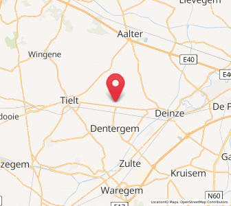 Map of Aarsele, Flanders