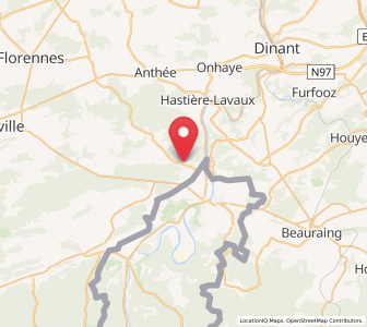Map of Agimont, Wallonia