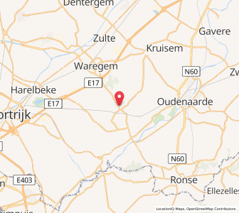 Map of Anzegem, Flanders