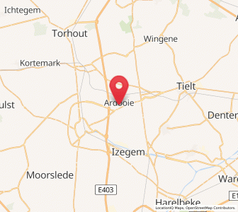 Ardooie, Région Flamande Heures de lever et de coucher du soleil