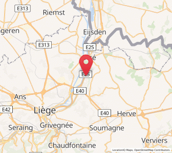 Map of Argenteau, Wallonia