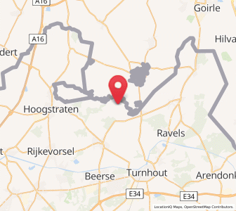 Map of Baerle-Duc, Flanders